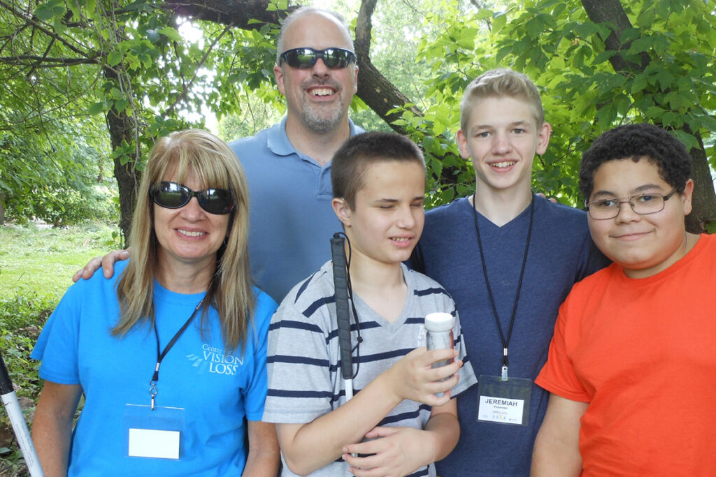 Participants and counselors form the Camp I CAN! summer program