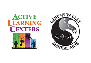 Logos for Active Learning Centers and Lehigh Valley Martial Arts